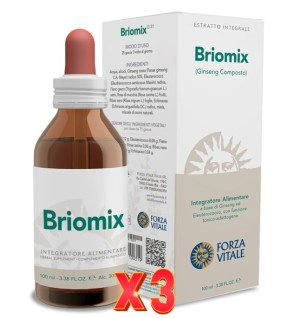 Pack de 3 unidades Briomix (Ginseng Composto) 100 Ml Forza Vitale