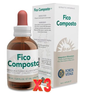 Pack de 3 unidades Fico Composto 50 Ml Forza Vitale