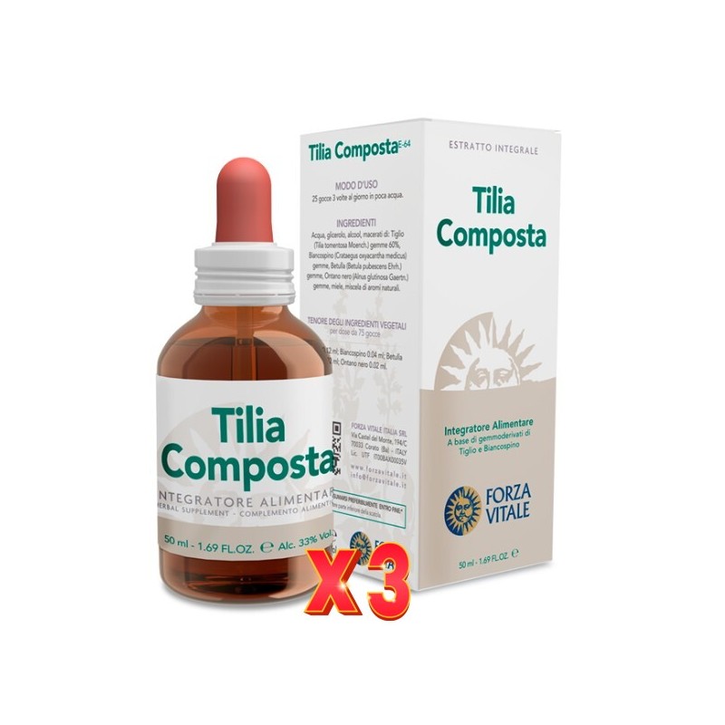 Pack de 3 unidades Tilia Composta 50 Ml Forza Vitale Pack de 3 unidades Tilia Composta 50 Ml Forza Vitale