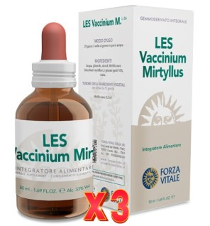 Pack de 3 unidades Les Vaccinium Myrtillus (Arándano Negro) 50 Ml Forza Vitale
