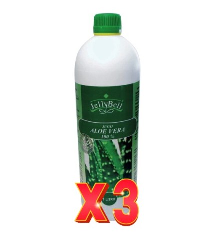 Pack de 3 unidades Aloe Vera 1L Jellybell