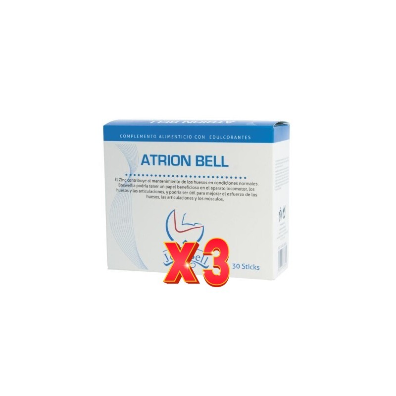 Pack de 3 unidades Atrion Bell 30 Sticks De 3 G Jellybell Pack de 3 unidades Atrion Bell 30 Sticks De 3 G Jellybell