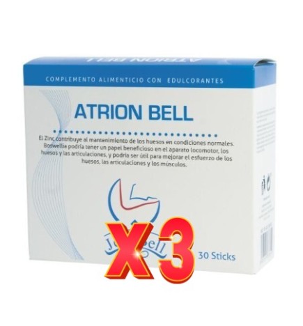 Pack de 3 unidades Atrion Bell 30 Sticks De 3 G Jellybell
