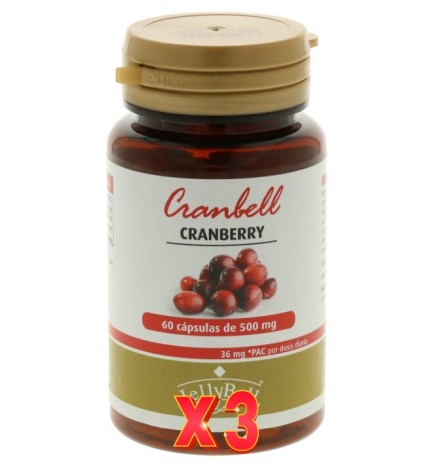 Pack de 3 unidades Cranbell 60 Cápsulas Jellybell