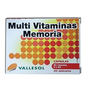 Vallesol Multivitaminas+Memoria 40Caps Vallesol