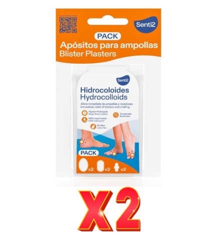 Pack de 2 unidades Senti2 Apositos Hidrocoloides Pack Mix 6Uds Senti2