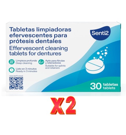 Pack de 2 unidades Senti2 Tabletas Limpiadoras 30Ud Senti2