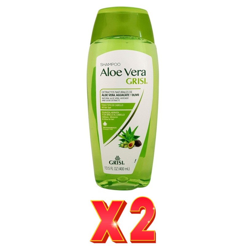 Pack de 2 unidades Grisi Champu Aloe 400 Ml. Grisi Pack de 2 unidades Grisi Champu Aloe 400 Ml. Grisi