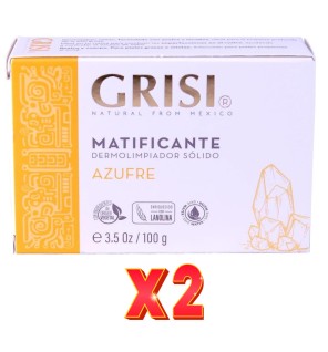 Pack de 2 unidades Grisi Dermojabon Azufre 100Gr Grisi