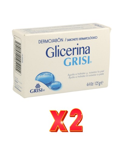 Pack de 2 unidades Grisi Dermojabon Glicerina 125Gr Grisi