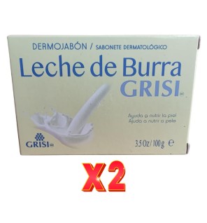 Pack de 2 unidades Grisi Dermojabon Leche De Burra100G Grisi