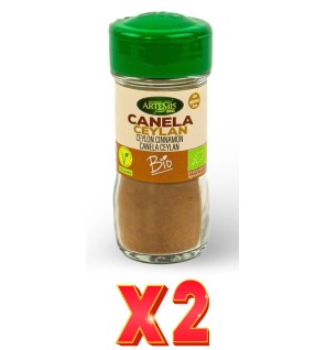 Pack de 2 unidades Artemis Canela Ceylán Molida 25 G Especia Artemis