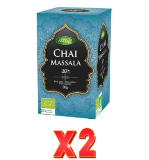 Pack de 2 unidades Artemis Chai Massala 20 Bolsitas Artemis