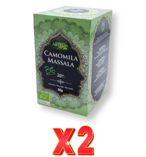 Pack de 2 unidades Artemis Infusion Camomiila Massala Eco 20 Bolsitas Artemis