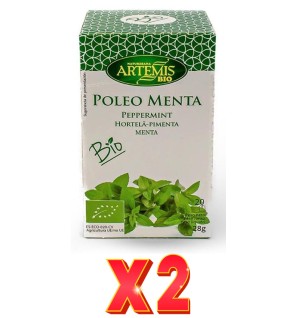 Pack de 2 unidades Artemis Poleo Menta 20 Bolsitas Artemis