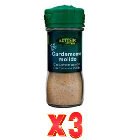 Pack de 3 unidades Artemis Cardamomo Molido 30 G Especia Artemis