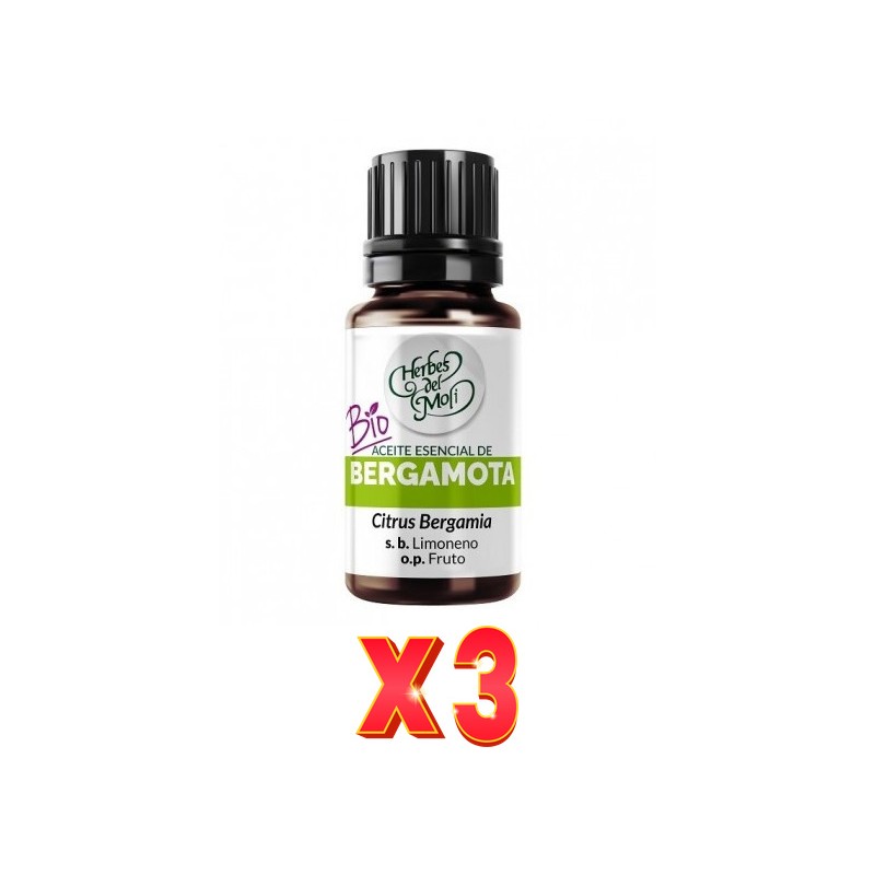Pack de 3 unidades Herbes Del Moli Ac. E. Bergamota 10Ml Herbes Del Moli Pack de 3 unidades Herbes Del Moli Ac. E. Bergamota 10Ml Herbes Del Moli