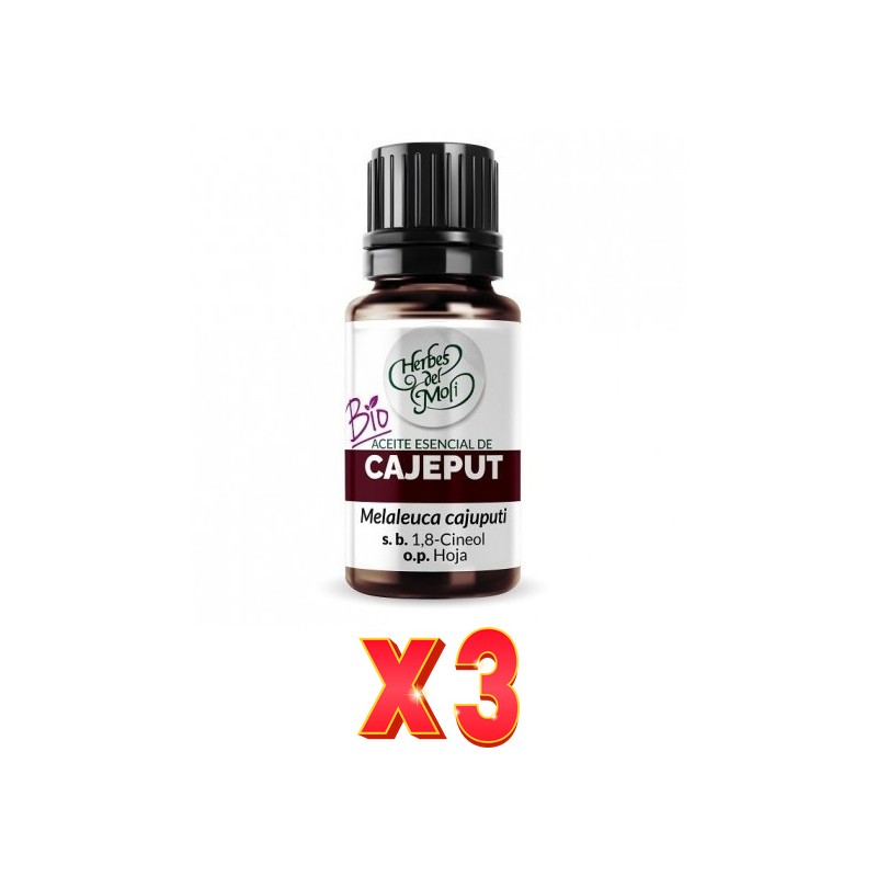Pack de 3 unidades Herbes Del Moli Ac. E. Cajeput 10Ml Herbes Del Moli Pack de 3 unidades Herbes Del Moli Ac. E. Cajeput 10Ml Herbes Del Moli
