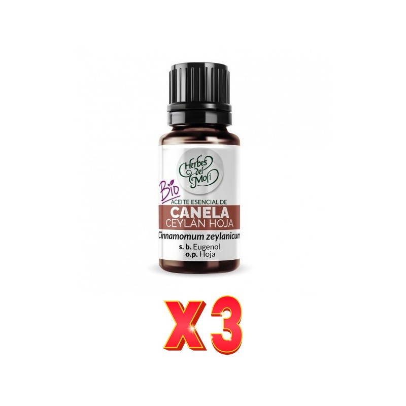 Pack de 3 unidades Herbes Del Moli Ac. E. Canela Ceylan Hoja 10Ml Herbes Del Moli Pack de 3 unidades Herbes Del Moli Ac. E. Canela Ceylan Hoja 10Ml Herbes Del Moli