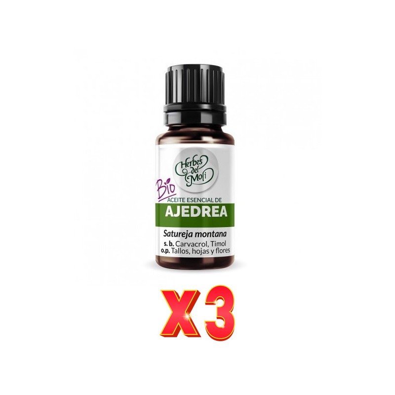 Pack de 3 unidades Herbes Del Moli Ac. E. De Ajedrea 10Ml Herbes Del Moli