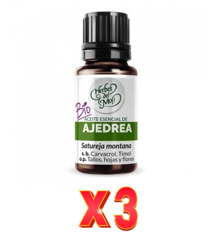 Pack de 3 unidades Herbes Del Moli Ac. E. De Ajedrea 10Ml Herbes Del Moli