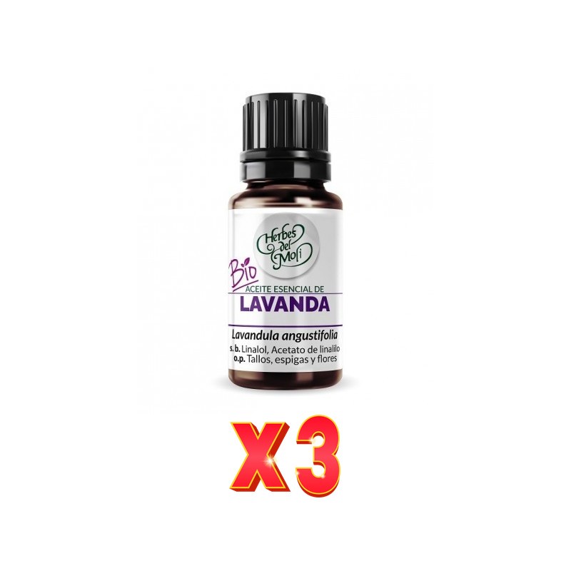 Pack de 3 unidades Herbes Del Moli Ac. E. Lavanda Eco 10Ml Herbes Del Moli Pack de 3 unidades Herbes Del Moli Ac. E. Lavanda Eco 10Ml Herbes Del Moli