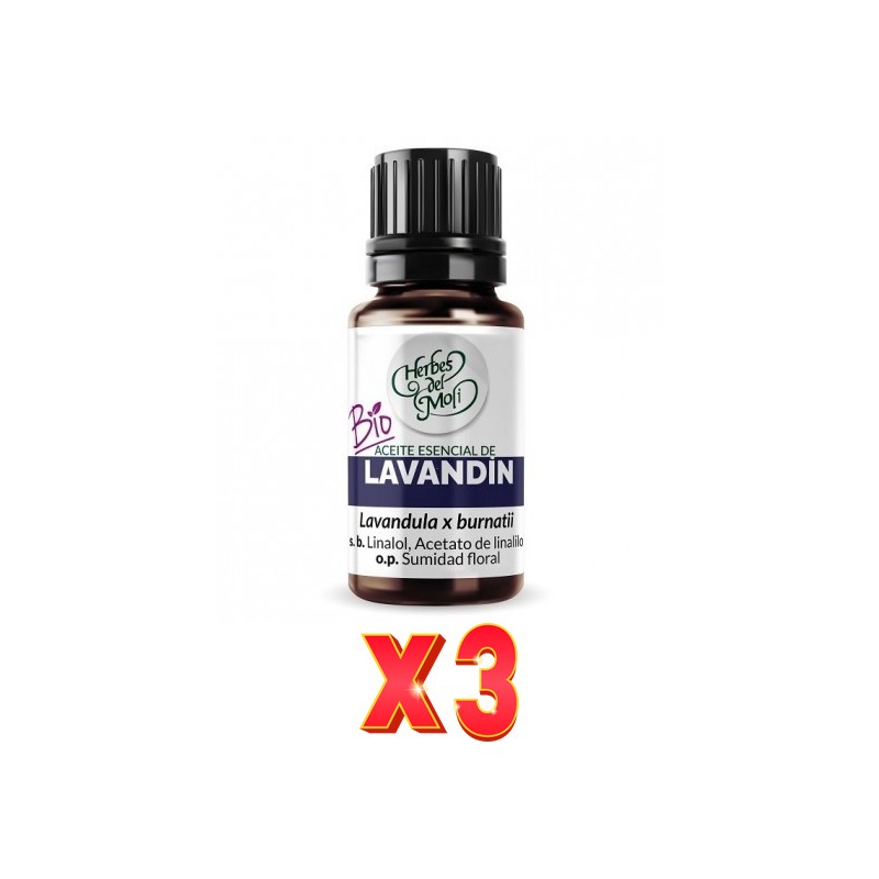 Pack de 3 unidades Herbes Del Moli Ac. E. Lavandín Eco 10Ml Herbes Del Moli Pack de 3 unidades Herbes Del Moli Ac. E. Lavandín Eco 10Ml Herbes Del Moli