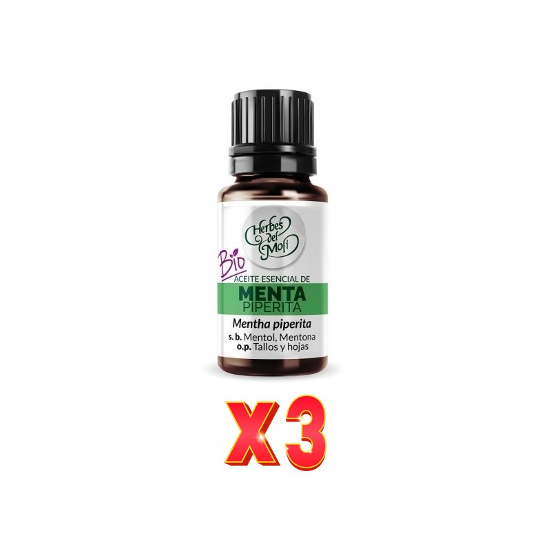 Pack de 3 unidades Herbes Del Moli Ac. E. Menta Eco 10Ml Herbes Del Moli Pack de 3 unidades Herbes Del Moli Ac. E. Menta Eco 10Ml Herbes Del Moli