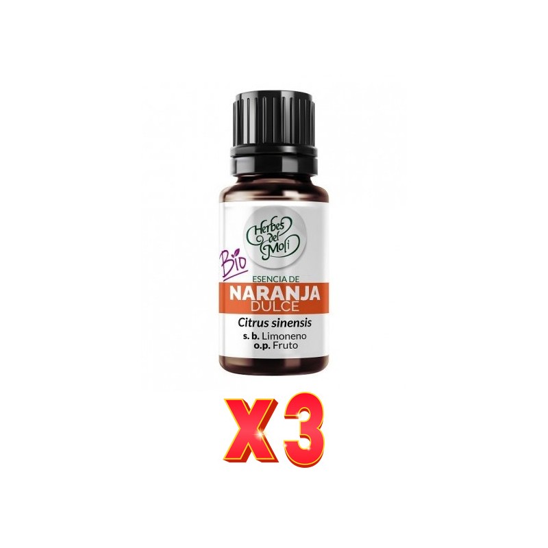 Pack de 3 unidades Herbes Del Moli Ac. E. Naranja Dulce Eco 10Ml Herbes Del Moli Pack de 3 unidades Herbes Del Moli Ac. E. Naranja Dulce Eco 10Ml Herbes Del Moli