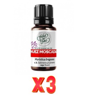 Pack de 3 unidades Herbes Del Moli Ac. E. Nuez Moscada Eco 10Ml Herbes Del Moli