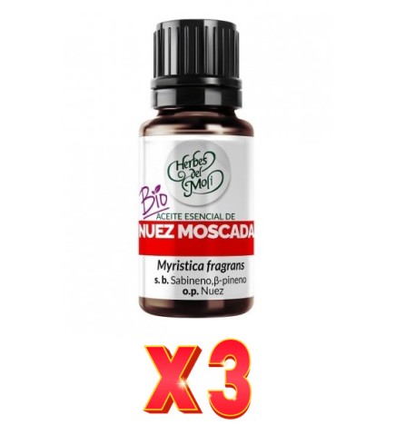 Pack de 3 unidades Herbes Del Moli Ac. E. Nuez Moscada Eco 10Ml Herbes Del Moli