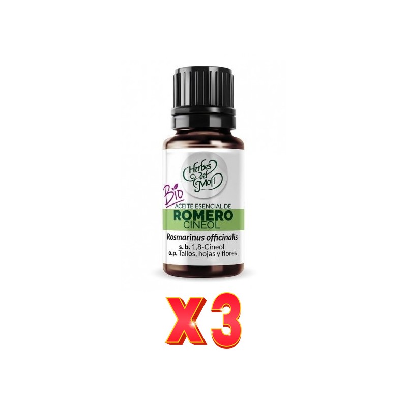Pack de 3 unidades Herbes Del Moli Ac. E. Romero Eco 10Ml Herbes Del Moli Pack de 3 unidades Herbes Del Moli Ac. E. Romero Eco 10Ml Herbes Del Moli