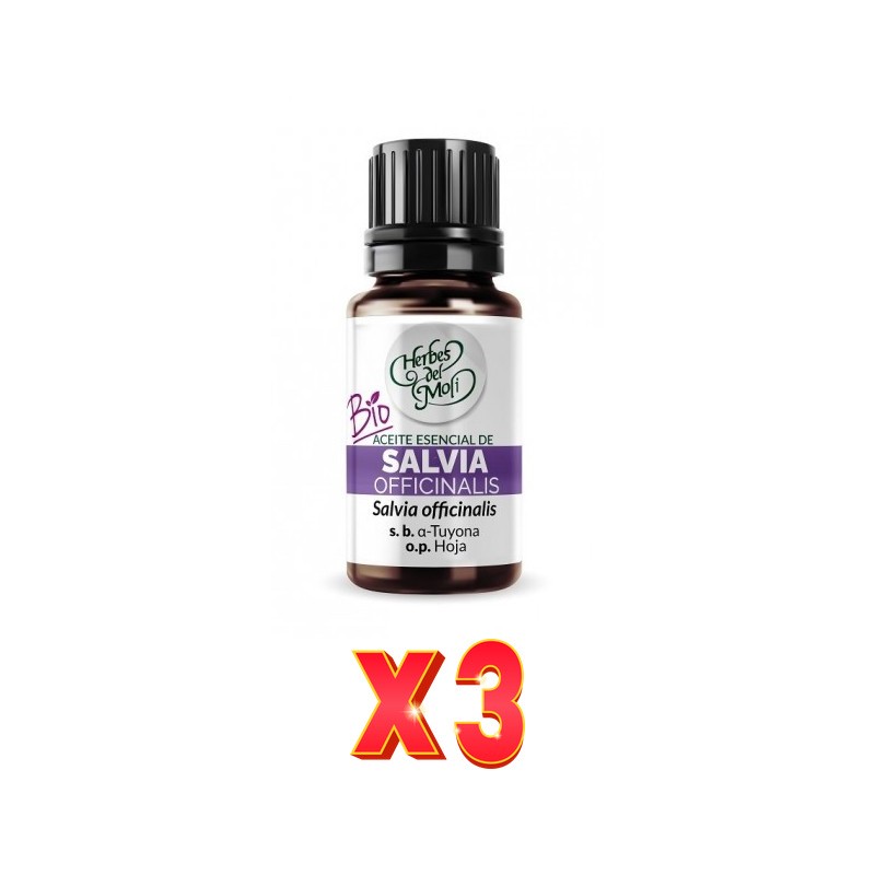 Pack de 3 unidades Herbes Del Moli Ac. E. Salvia Off. Eco 10Ml Herbes Del Moli Pack de 3 unidades Herbes Del Moli Ac. E. Salvia Off. Eco 10Ml Herbes Del Moli