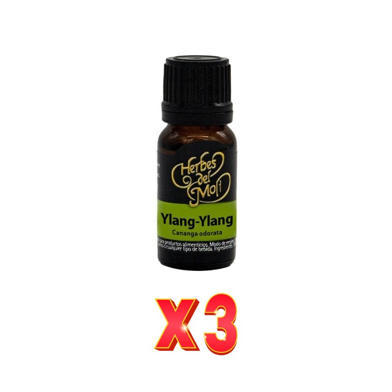 Pack de 3 unidades Herbes Del Moli Ac. E. Ylang-Ylang Eco 10Ml Herbes Del Moli Pack de 3 unidades Herbes Del Moli Ac. E. Ylang-Ylang Eco 10Ml Herbes Del Moli