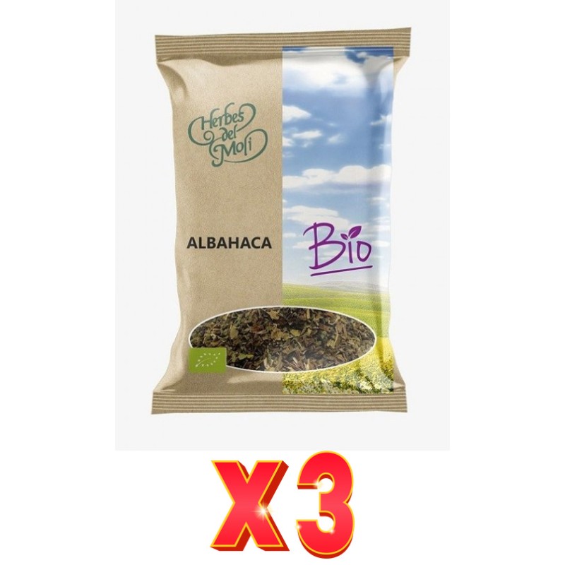 Pack de 3 unidades Herbes Del Moli Albahaca Hoja Eco 20G Herbes Del Moli Pack de 3 unidades Herbes Del Moli Albahaca Hoja Eco 20G Herbes Del Moli