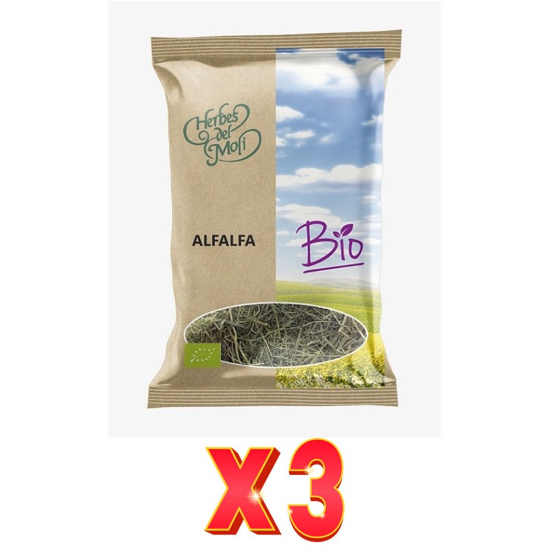 Pack de 3 unidades Herbes Del Moli Alfalfa Planta Eco 45G Herbes Del Moli