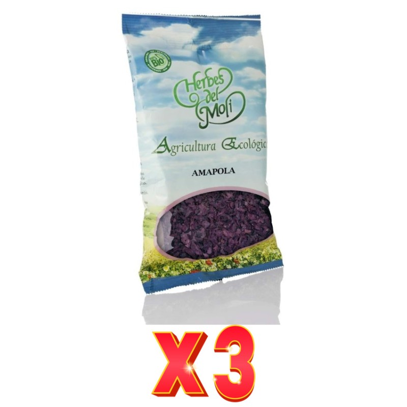 Pack de 3 unidades Herbes Del Moli Amapola Pétalos Eco 20G Herbes Del Moli