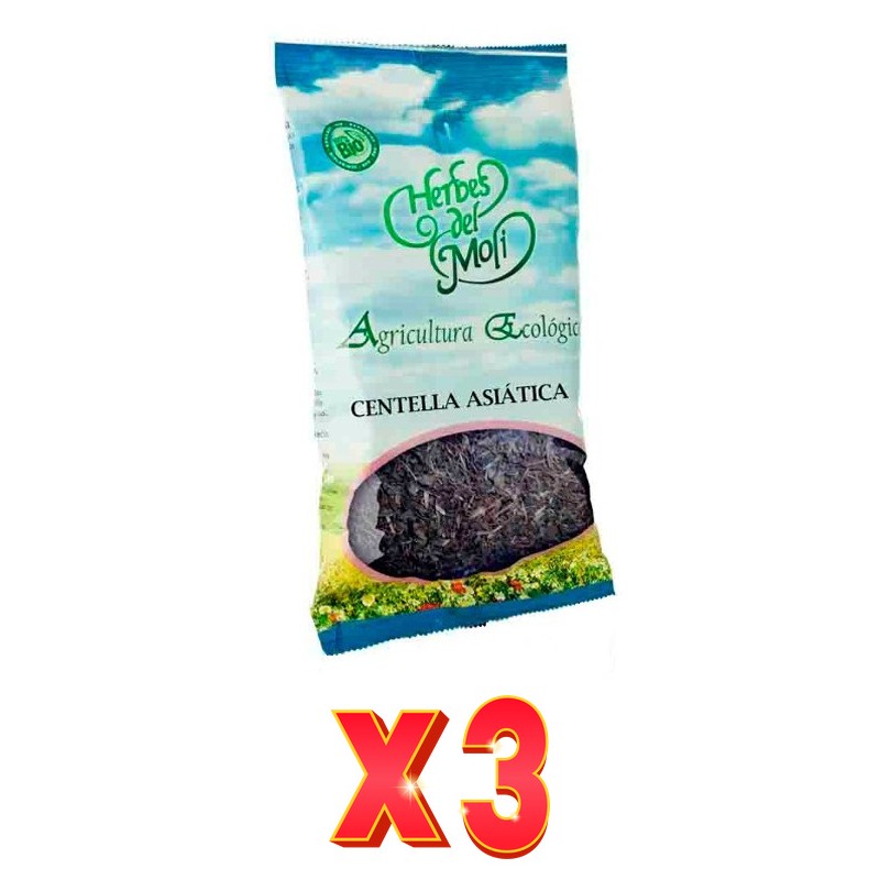 Pack de 3 unidades Herbes Del Moli Centella Asiática Eco 40G Herbes Del Moli Pack de 3 unidades Herbes Del Moli Centella Asiática Eco 40G Herbes Del Moli