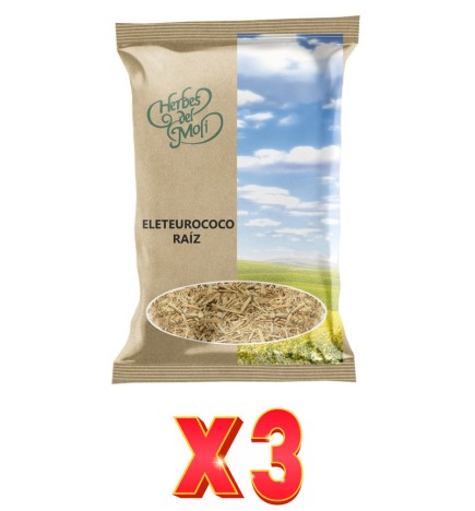 Pack de 3 unidades Herbes Del Moli Eleuterococo Raíz Eco 60G Herbes Del Moli