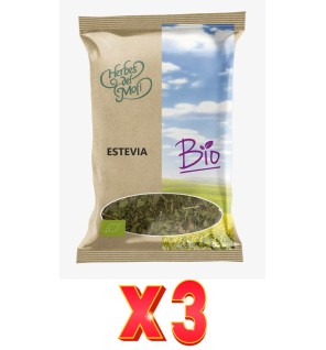 Pack de 3 unidades Herbes Del Moli Estevia Hoja Cortada Eco 25G Herbes Del Moli