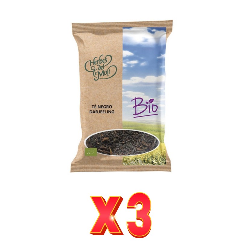 Pack de 3 unidades Herbes Del Moli Té N. Darjeeling Eco 60G- Herbes Del Moli