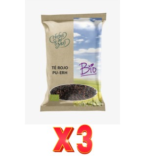 Pack de 3 unidades Herbes Del Moli Té Rojo Pu Erh Eco 70G Herbes Del Moli