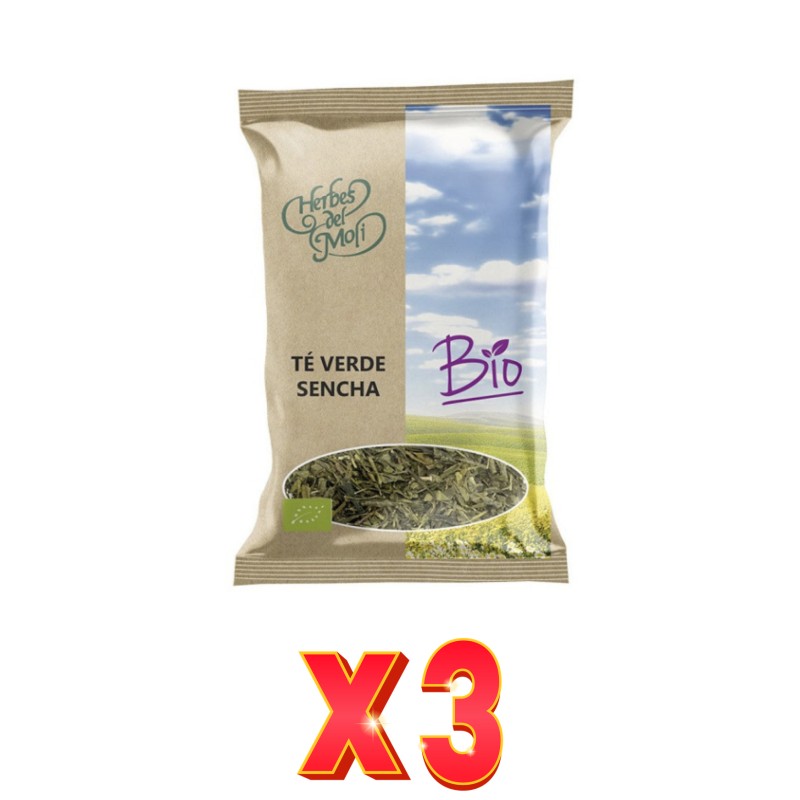 Pack de 3 unidades Herbes Del Moli Té Verde Senchá Eco 70G Herbes Del Moli Pack de 3 unidades Herbes Del Moli Té Verde Senchá Eco 70G Herbes Del Moli