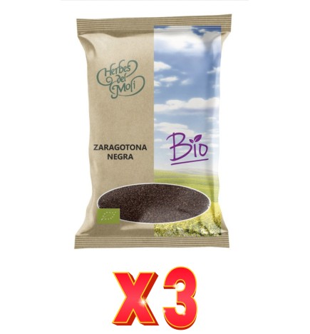 Pack de 3 unidades Herbes Del Moli Zarag. Negra Semillas Eco 80G Herbes Del Moli