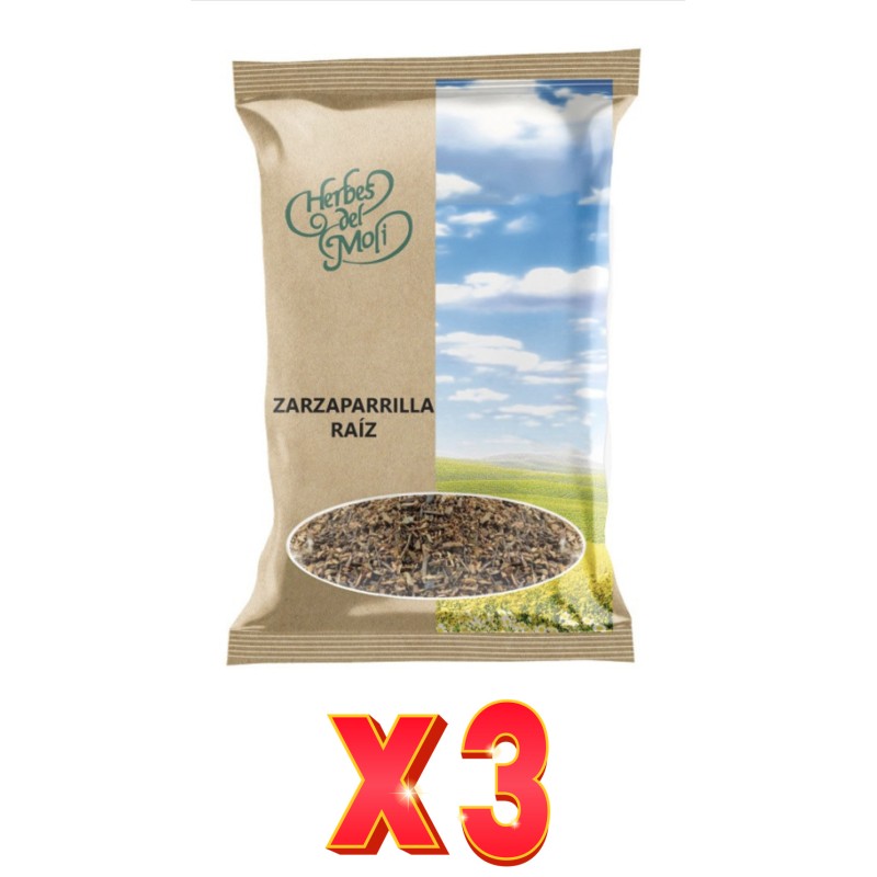 Pack de 3 unidades Herbes Del Moli Zarzaparrilla Raíz 75G Herbes Del Moli