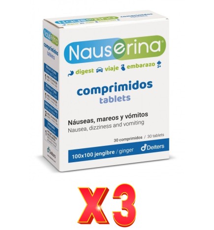 Pack de 3 unidades Nauserina 30Comp. Deiters