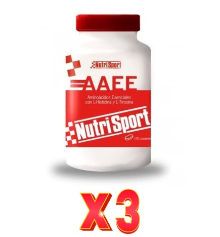 Pack de 3 unidades Nutrisport Aaee Aminoacidos Esenc 1Gr 100Comp Nutrisport