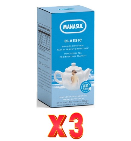 Pack de 3 unidades Manasul Classic 25 Filtros Manasul