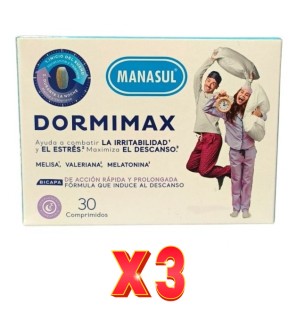 Pack de 3 unidades Manasul Dormimax 30Comp- Manasul