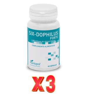 Pack de 3 unidades Plantapol Six-Dhophilus Bote 60Cap Plantapol